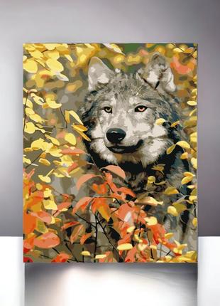 Картина по номерам "art store" волк на охоте (с лаком), размер...