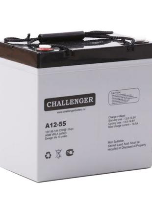 Аккумуляторная батарея CHALLENGER А12-55 12V 55Ah