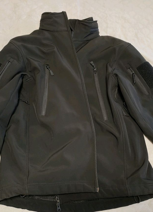 Куртка M-TAC SOFT SHELL XL BLACK із флісовою підстібкою