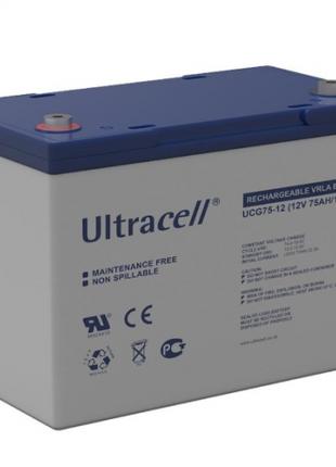 Аккумуляторная батарея Ultracell UCG75-12 GEL 12V 75 Ah White