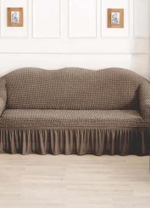 Чехол для дивана и кресла универсальные, съемные чехлы на крес...