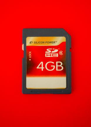 Картка пам'яті флеш SD HC SP 4 GB 6 class