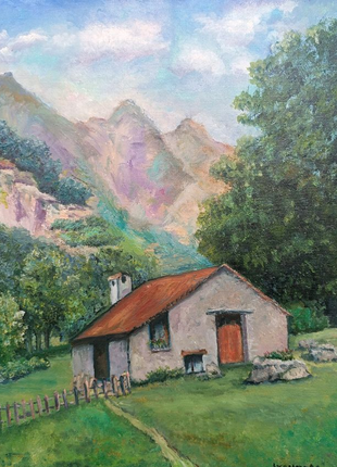 Картина із серії Біля гір горы