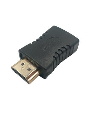 Переходник HDMI (Внешний) – HDMI (Внутренний) / Черный