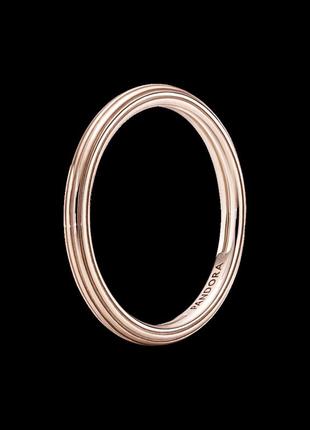 Серебрянное кольцо с покрытием 14k розовым золотом