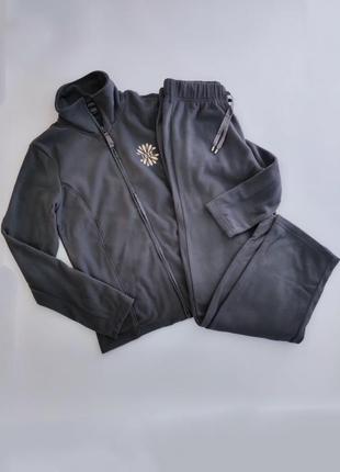 Сірий флісовий теплий спортивний костюм esmara  l, 44, 46, 52, 54