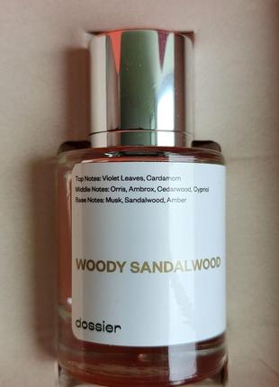 Парфюмированная вода унисекс dossier woody sandalwood вдохновл...