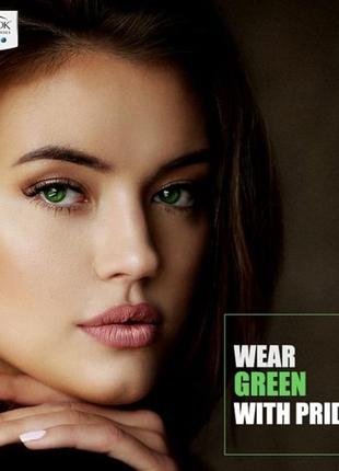 Линзы контактные для глаз цветные зеленые fresh look gemstone ...