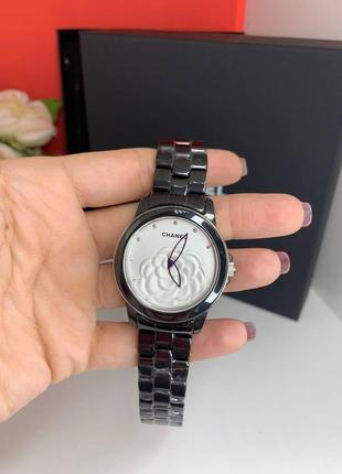 Красивые брендовые серебристые женские часы, люкс качество!