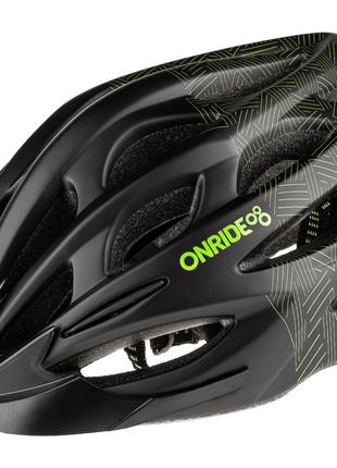 Шлем ONRIDE Mount черный/зеленый L (58-61 см)