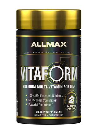 Мультивитамины для мужчин VitaForm for Men (60 tab), AllMax Nu...