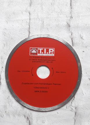 Алмазный диск T.I.P. 125 х 5 х 22,23 для плитки