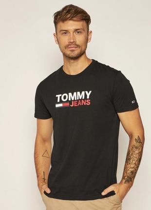 Tommy jeans corp logo футболка