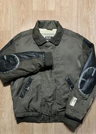 Vintage diesel ncpu leather куртка бомбер