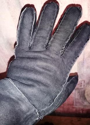 Зимові рукавички з чиненої шкіри isle