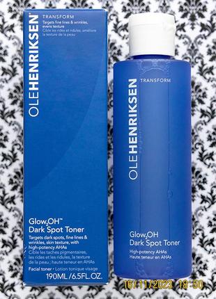 Мощный осветляющий тоник ole henriksen glow2oh dark spot toner...