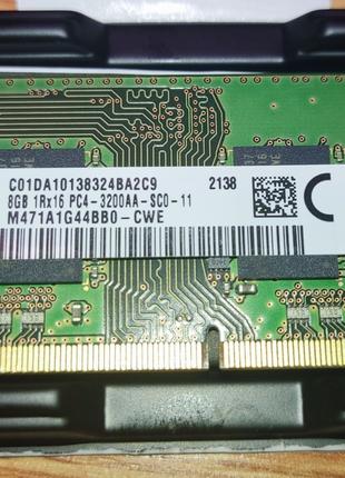 Оперативна пам`ять SoDimm DDR4 8Gb 3200 Samsung та Micron