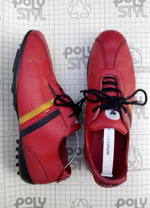 Dfb кроссовки футзалки натуральная кожа размер 39 цвет красный