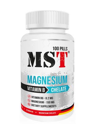 Комплекс магниевый для спорта Magnesium Chelate Vitamin B (100...