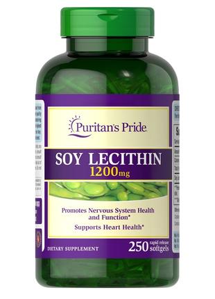 Натуральна добавка Puritan's Pride Soy Lecithin 1200 mg, 250 к...