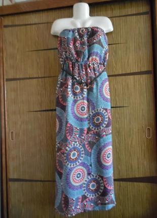 Платье сарафан «в пол» boohoo размер 16 (44) - идет на 50-52.