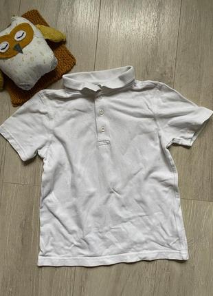 George футболка поло белая школьная одежда школа 6,7 лет