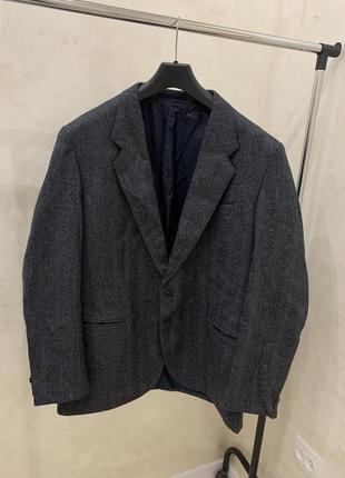 Классический пиджак жакет блейзер винтажный серый turo
