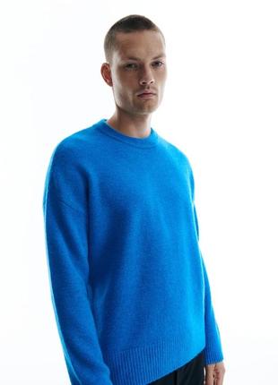 Мужской свитер пуловер теплый стильный яркий
