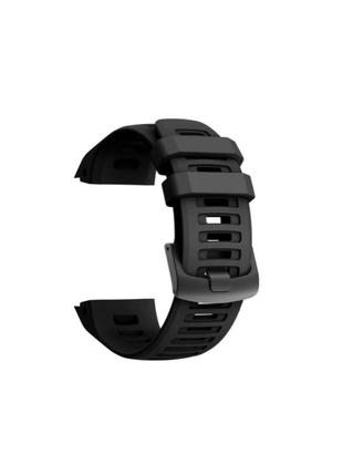 Ремінець для годинника Garmin Instinct (1/2) 22 мм чорний + подар