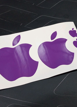 Наклейки епл яблоко эпл на телефон планшет айфон фиолетовый