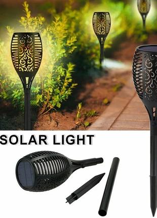 Садовий ліхтар на сонячній батареї з ефектом полум'я Solar fla...