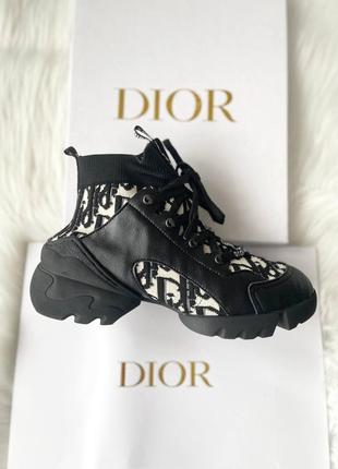 Кроссовки christian dior sneakers high black
