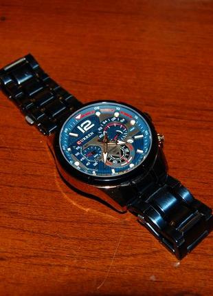 Модний кварцовий годинник (часы) curren aston 8395 , металевий...