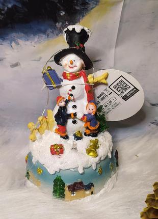 Рождественская инсталляция домик снеговик деревня фигурки ново...