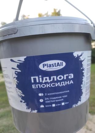 Эпоксидные полы для гаража и склада Plastall™ 10 кг Графит