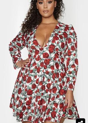 Чарівна квіткова  сукня plus size prettylittlething