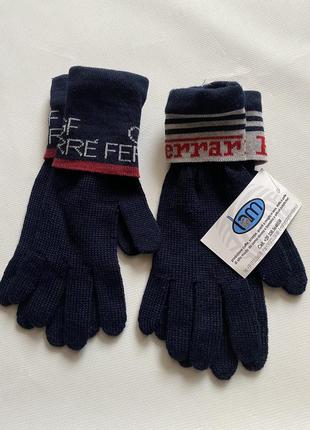 Трикотажні рукавички, перчатки з відворотом