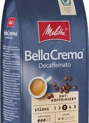Melitta Bella Crema Decaffeinato Кофе в зернах, 1 кг