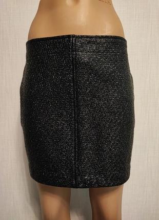 Zara/черная мини юбка/новая/размер м