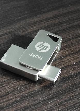 USB Флешка переходник USB  Flash Drive HP USB-Type-C на 32GB