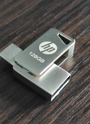 USB Флешка переходник Flash Drive HP USB-Type-C на 128GB
