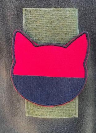 Нашивка “у вигляді кота червоно чорний”