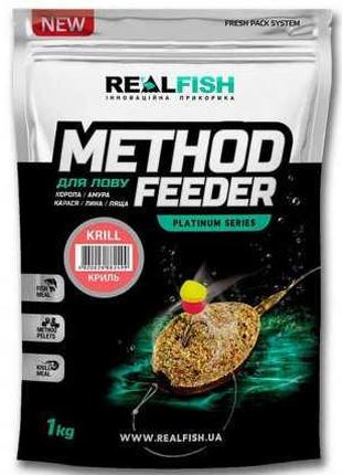 Прикормка для рыбалки REAL FISH Метод (Фруктовый Микс) , 0,8 КГ