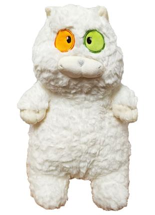 Мягкая игрушка "Толстый кот" K15214, 40 см (Белый)