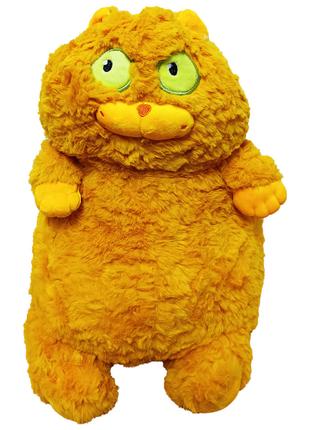 Мягкая игрушка "Толстый кот" K15214, 40 см (Желтый)