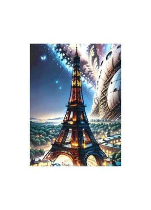 Рисование, картина по номерам, париж, эйфелевая башня