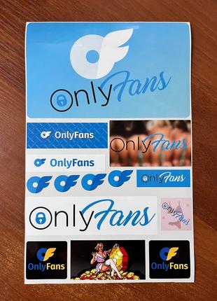 Стікер пак наклейок ONLYFANS ONLY FANS вінілові наклейки