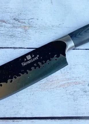 Кухонний ніж -сокира для м'яса Sonmelony 30см WB-587
