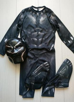 Карнавальний костюм чорна пантера black panther marvel з маскою