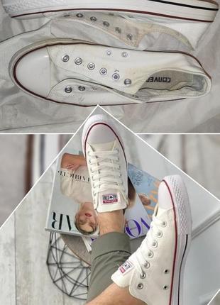 Kеды кеди converse all star мужские белые легкие